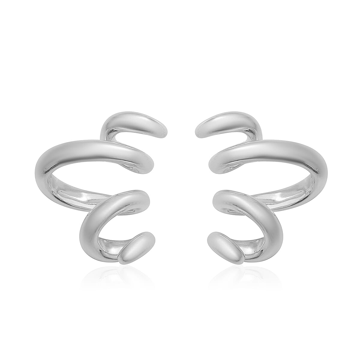 Designer Inspired- Sterling Silver Spiral Earrings