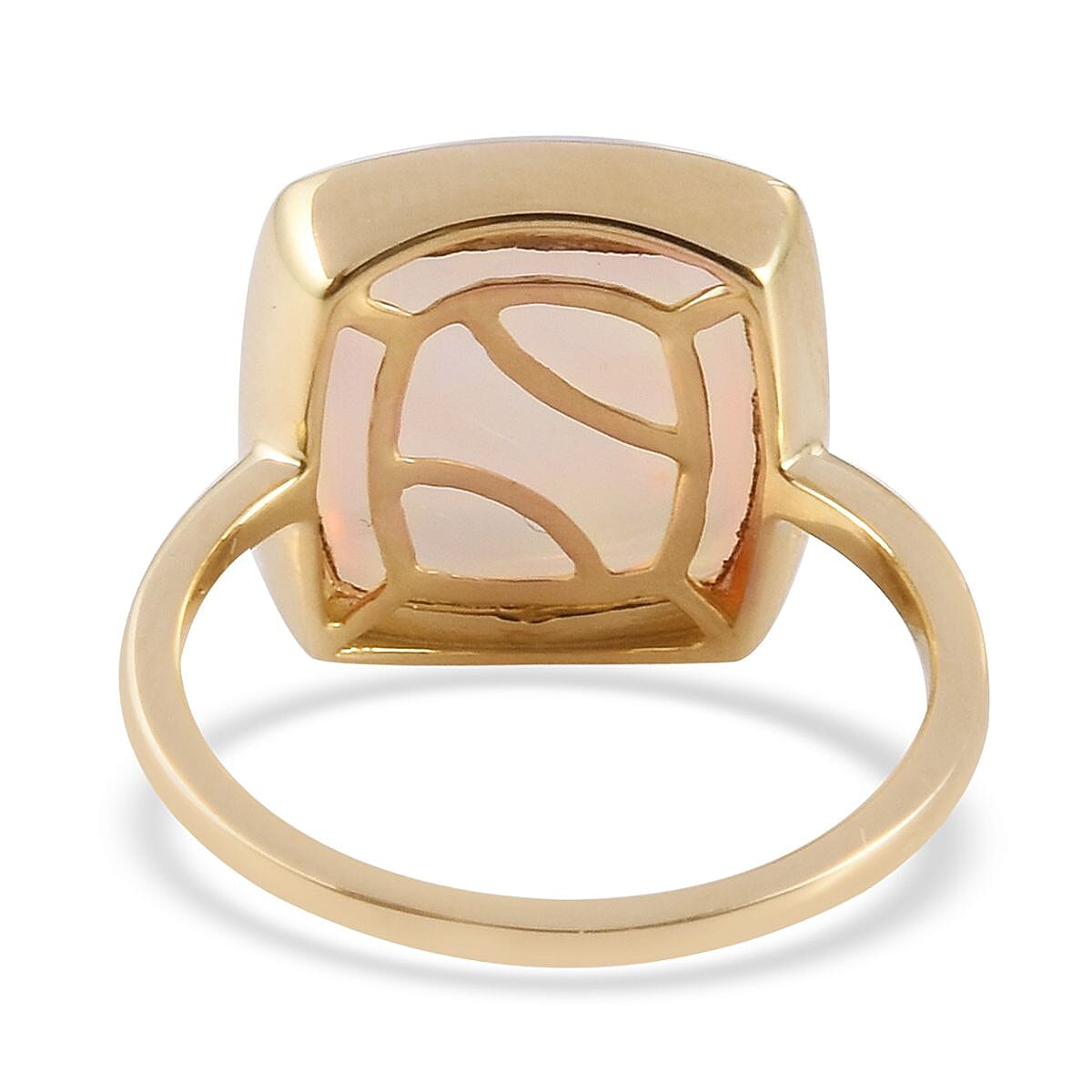 14K Yellow Gold Ethiopian Welo Opal Ring 4.32 Ct.