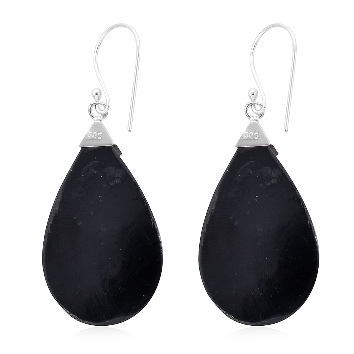 Royal Bali Collection - Abalone Shell Drop Hook Earrings in Sterling Silver