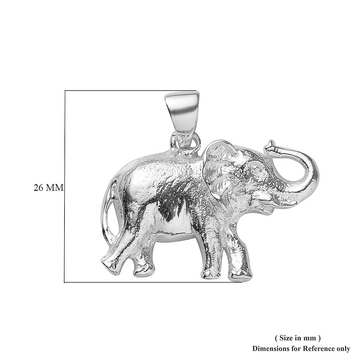 One Time Deal- Sterling Silver Elephant Pendant