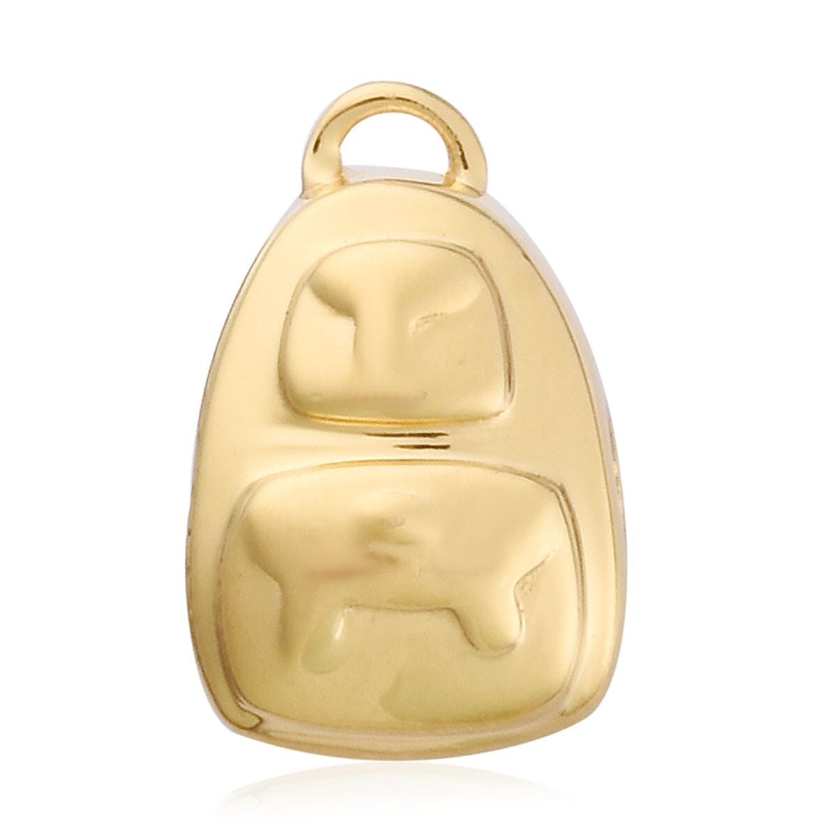 Charmes De Memoire - 14K Gold Overlay Sterling Silver School Bag Charm, Silver wt 3.00 Gms