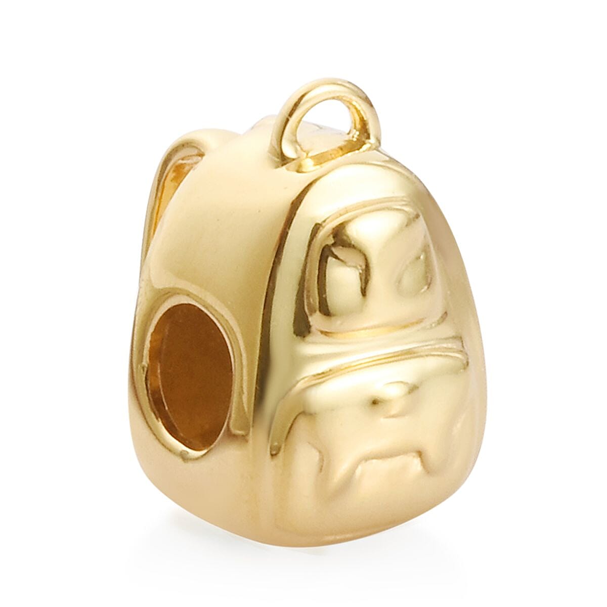 Charmes De Memoire - 14K Gold Overlay Sterling Silver School Bag Charm, Silver wt 3.00 Gms