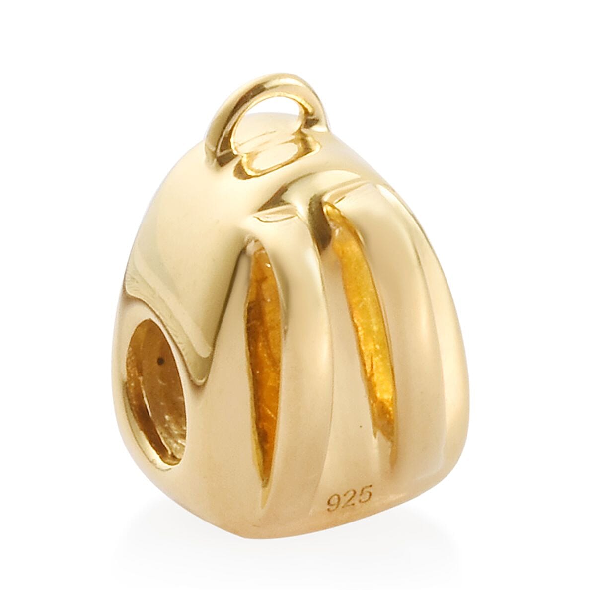 Charmes De Memoire - 14K Gold Overlay Sterling Silver School Bag Charm, Silver wt 3.00 Gms