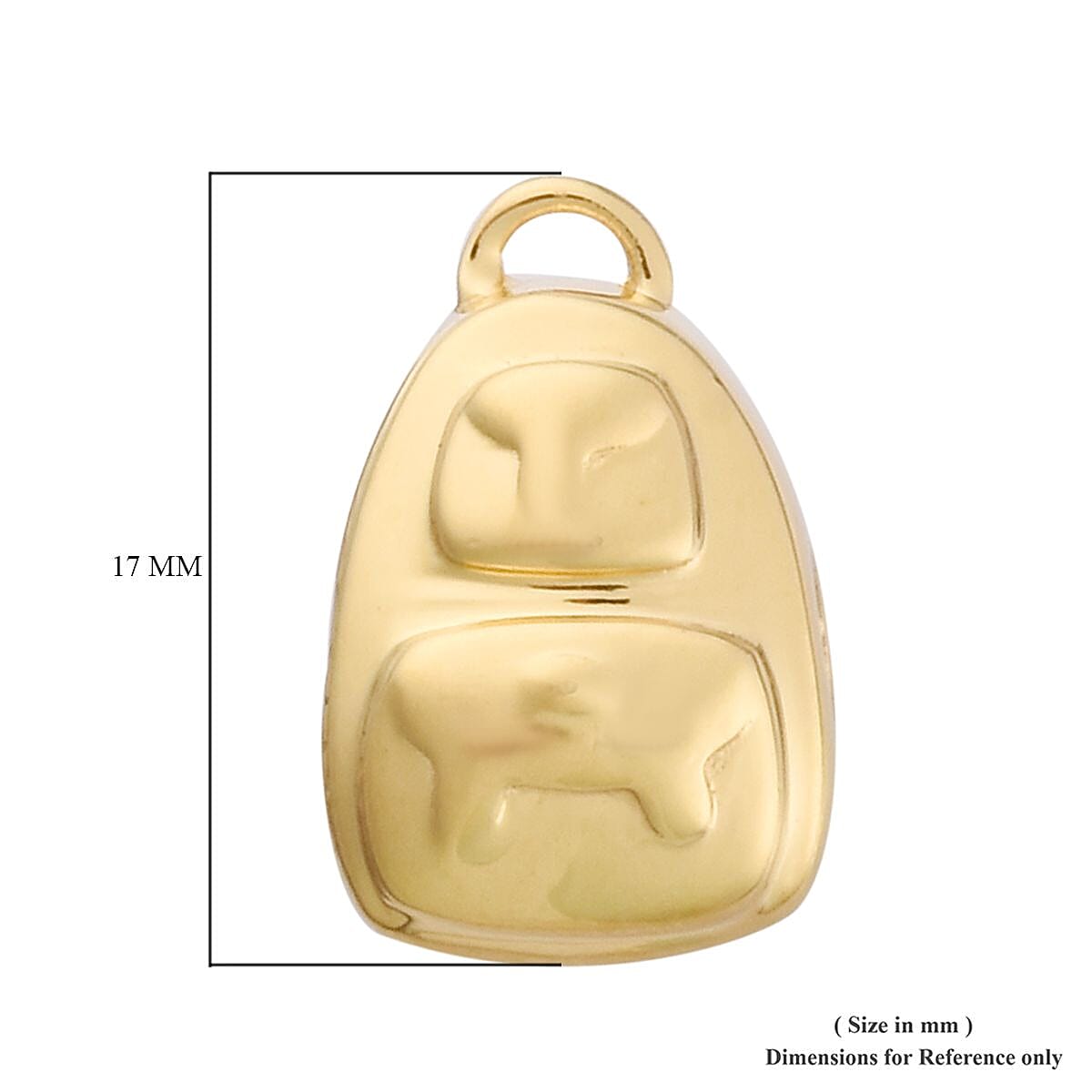 Charmes De Memoire - 14K Gold Overlay Sterling Silver School Bag Charm, Silver wt 3.00 Gms