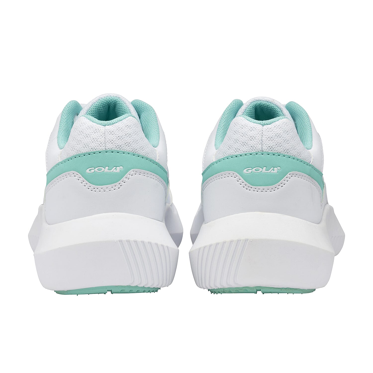 Gola Wexford Lace Up Ladies Trainer (Size 3) -  White and Sea Mist