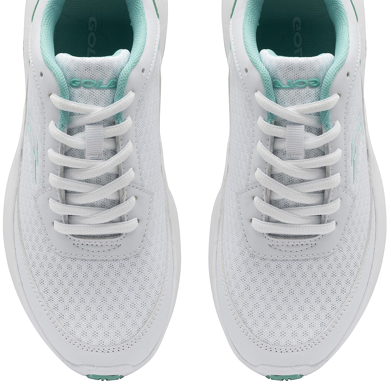 Gola Wexford Lace Up Ladies Trainer (Size 3) -  White and Sea Mist
