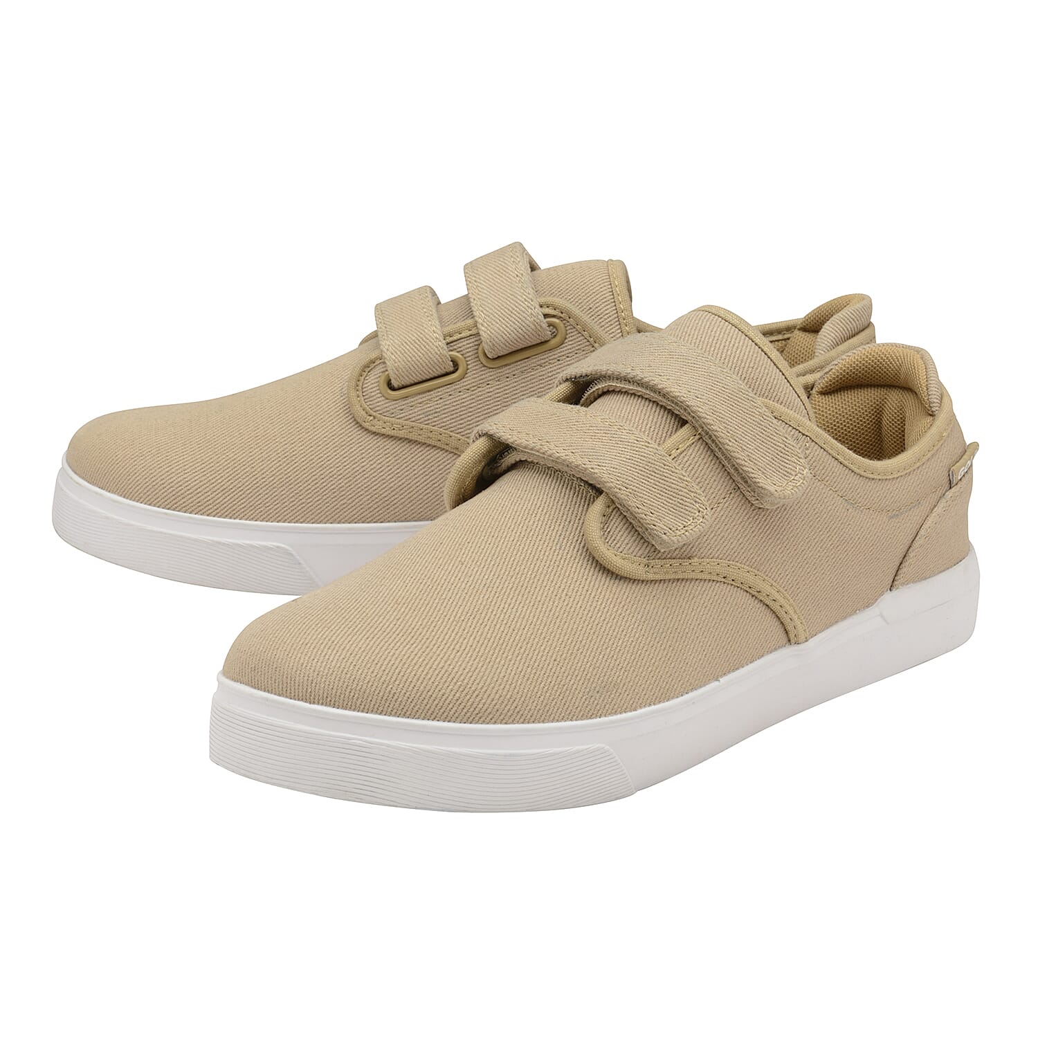 Gola Panama 2 Bar Wide Fit Trainer (Size 7) - Taupe and White