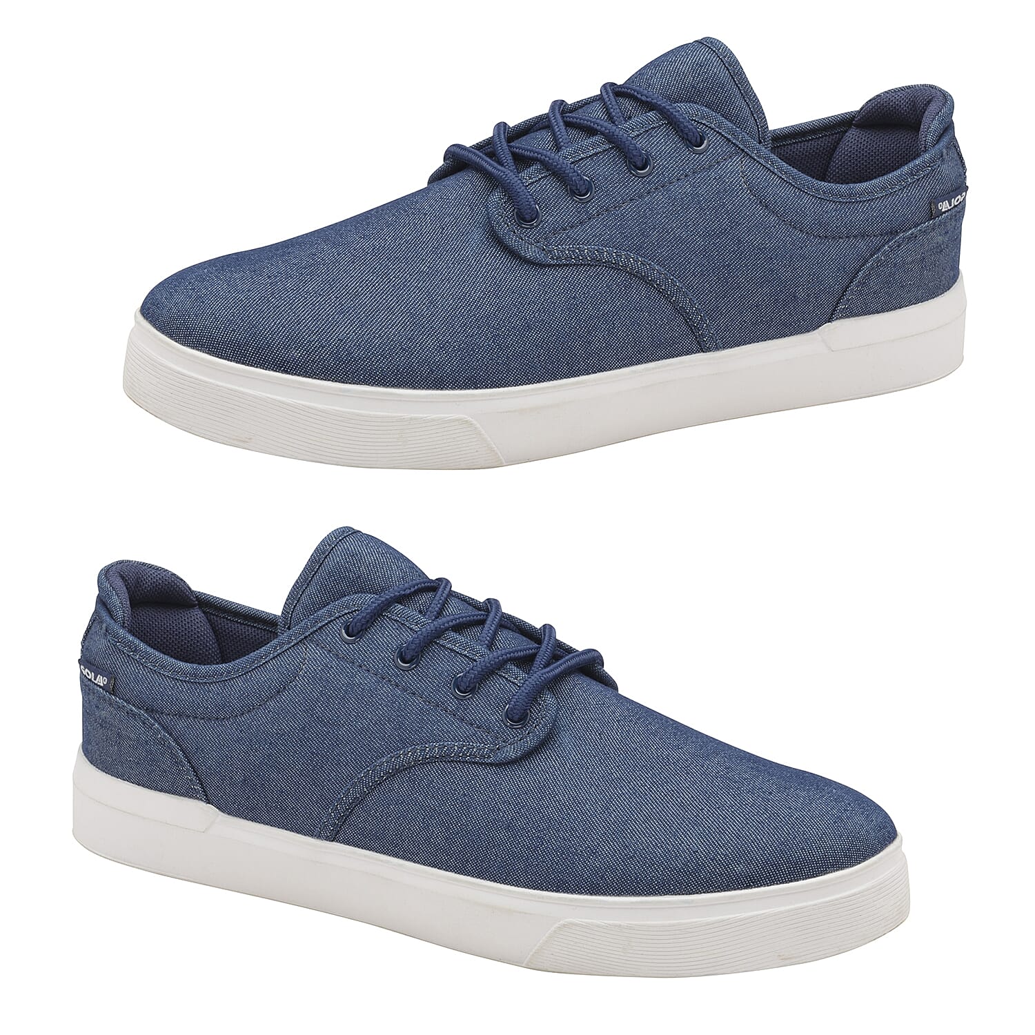 Gola Panama Lace Wide Fit Trainer (Size 7) - Navy and White