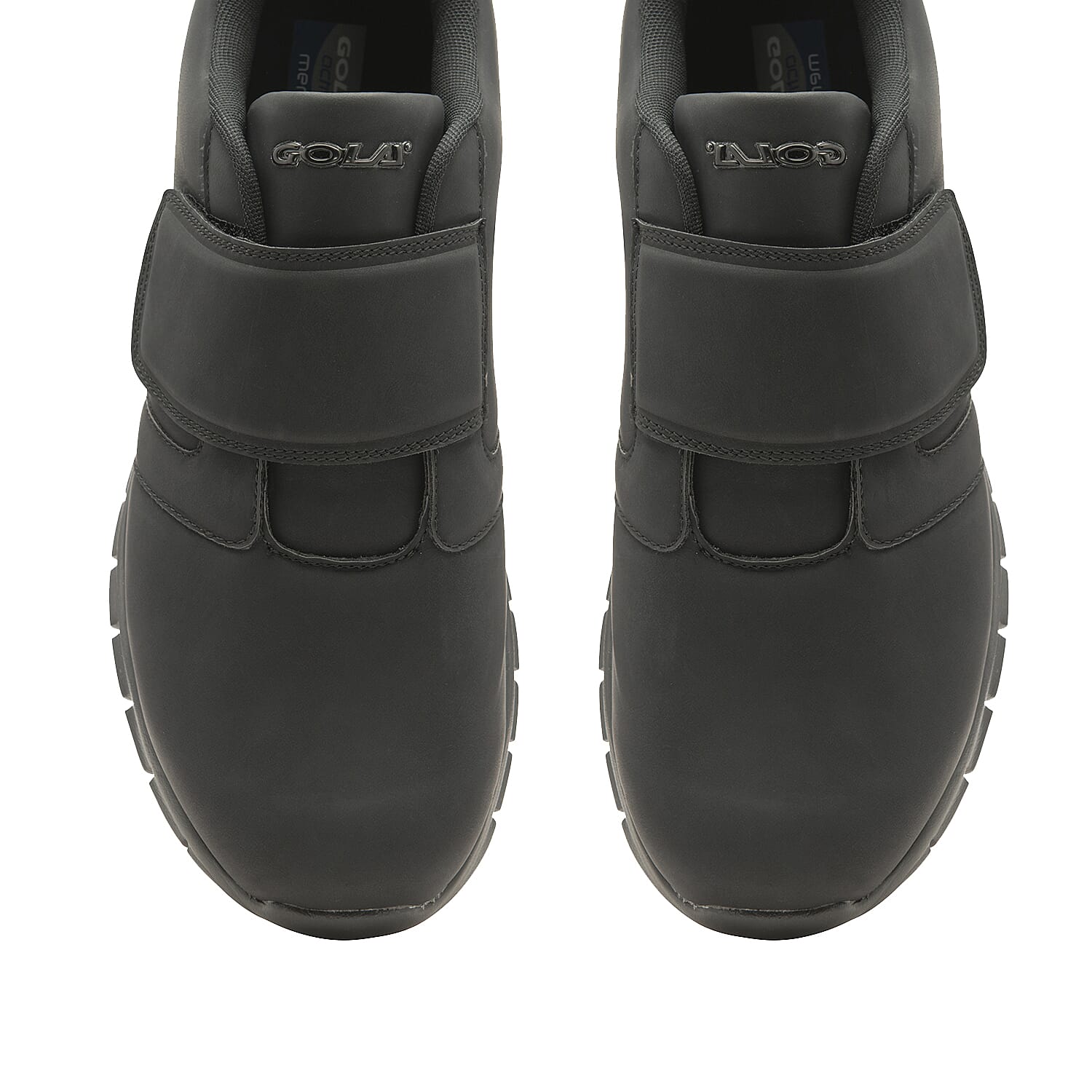 Gola Oscar Wide Fit Quick Fasten Trainer (Size 8) - Black