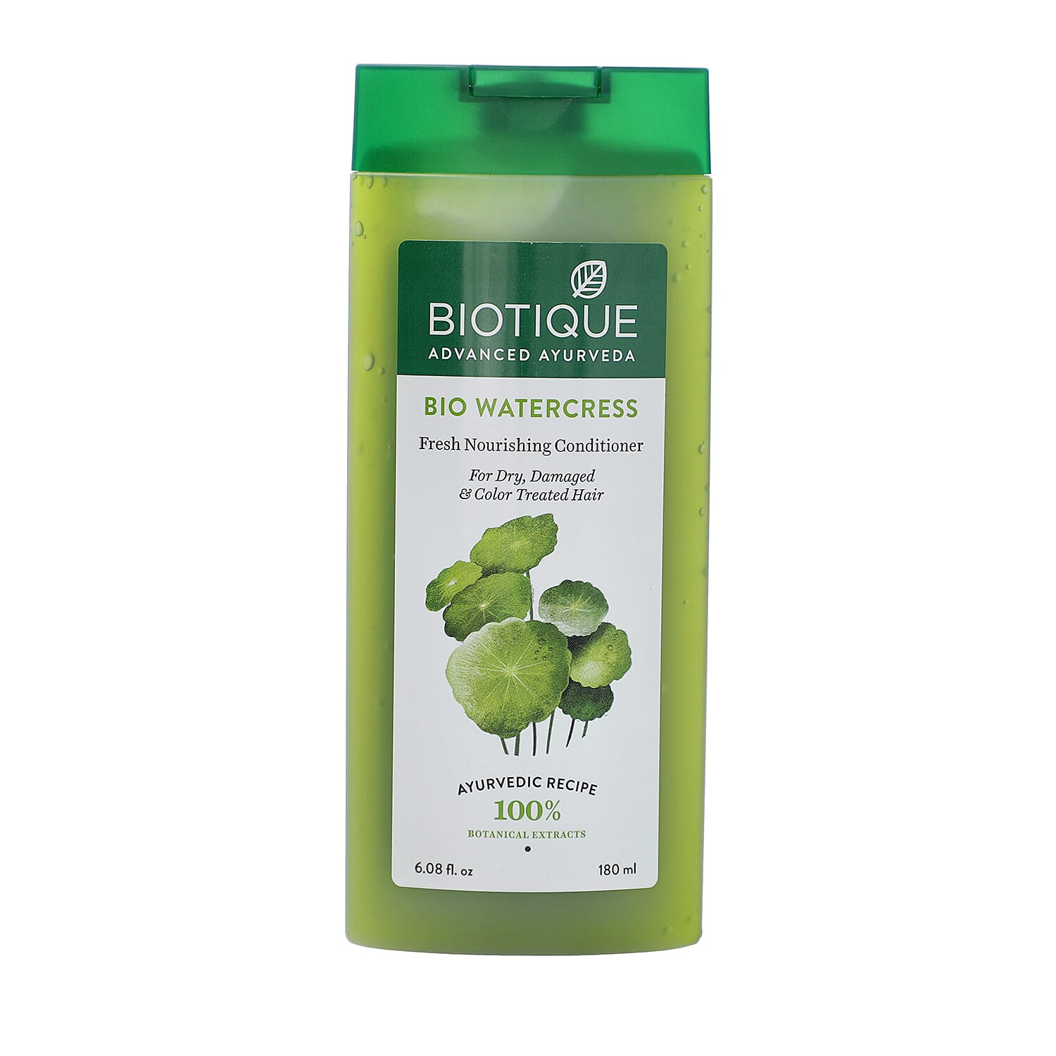 Biotique Bio Watercress 100% Ayurvedic Fresh Nourishing Conditioner For Dry, Damaged & Colour Treated Hair 180ml