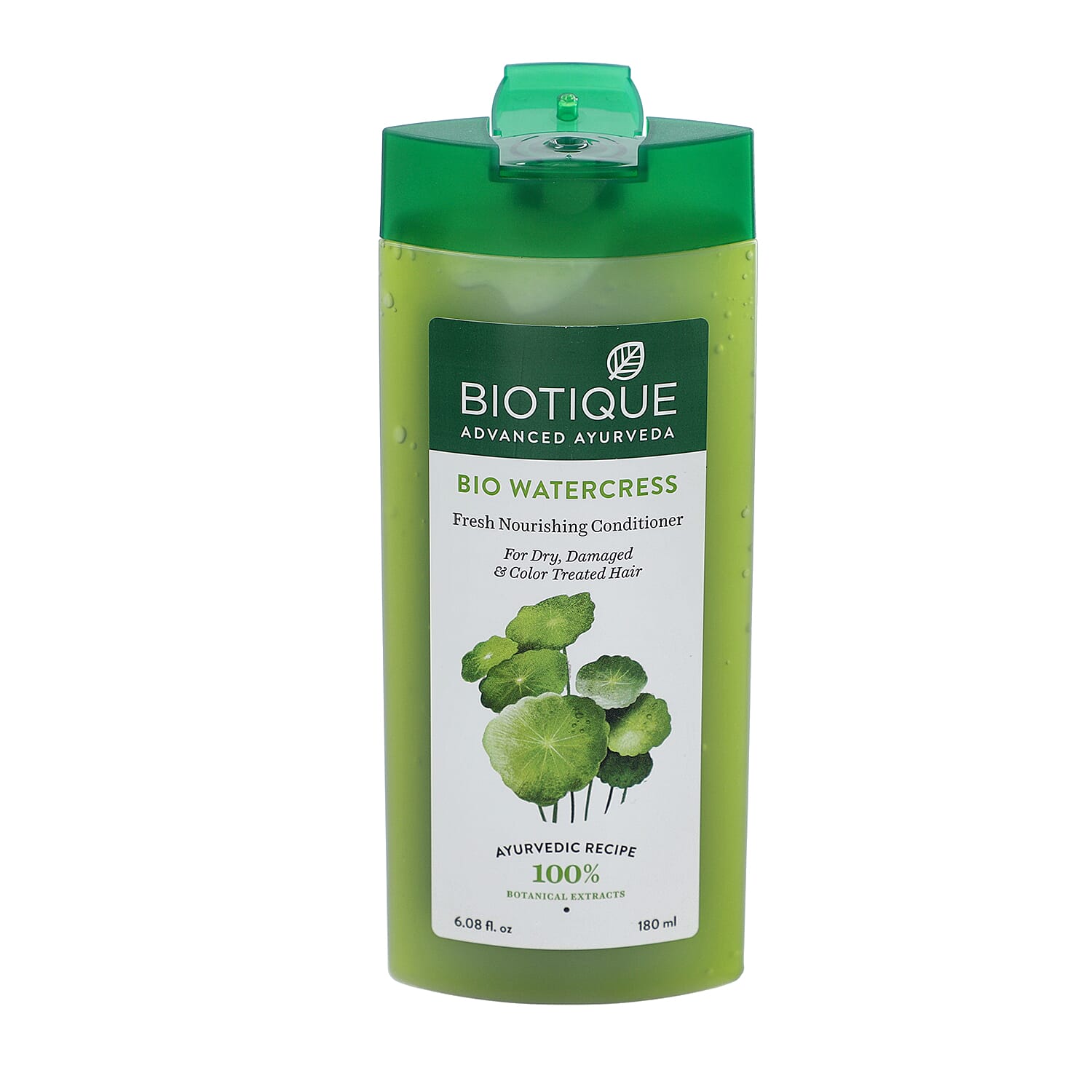 Biotique Bio Watercress 100% Ayurvedic Fresh Nourishing Conditioner For Dry, Damaged & Colour Treated Hair 180ml