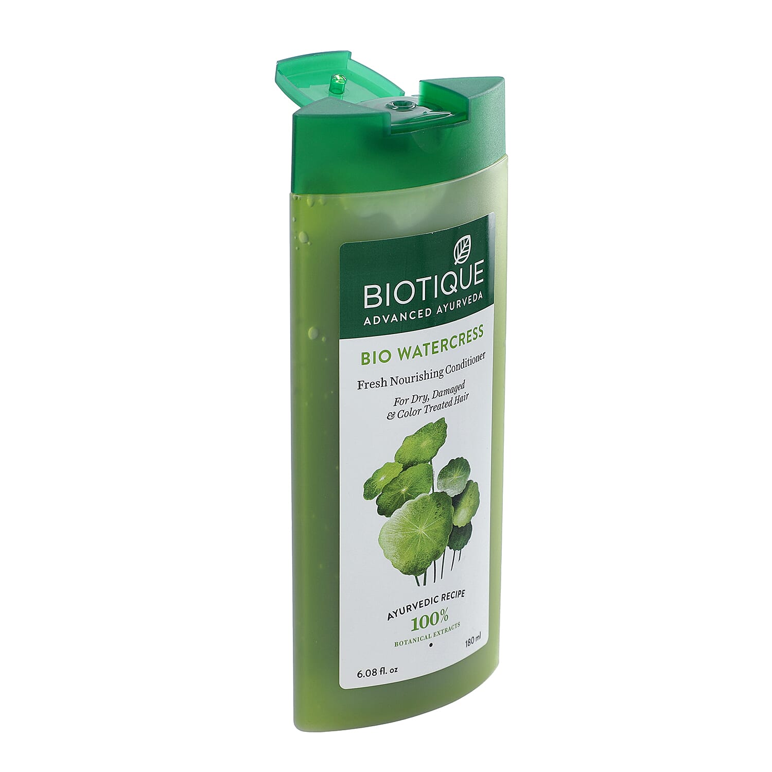 Biotique Bio Watercress 100% Ayurvedic Fresh Nourishing Conditioner For Dry, Damaged & Colour Treated Hair 180ml