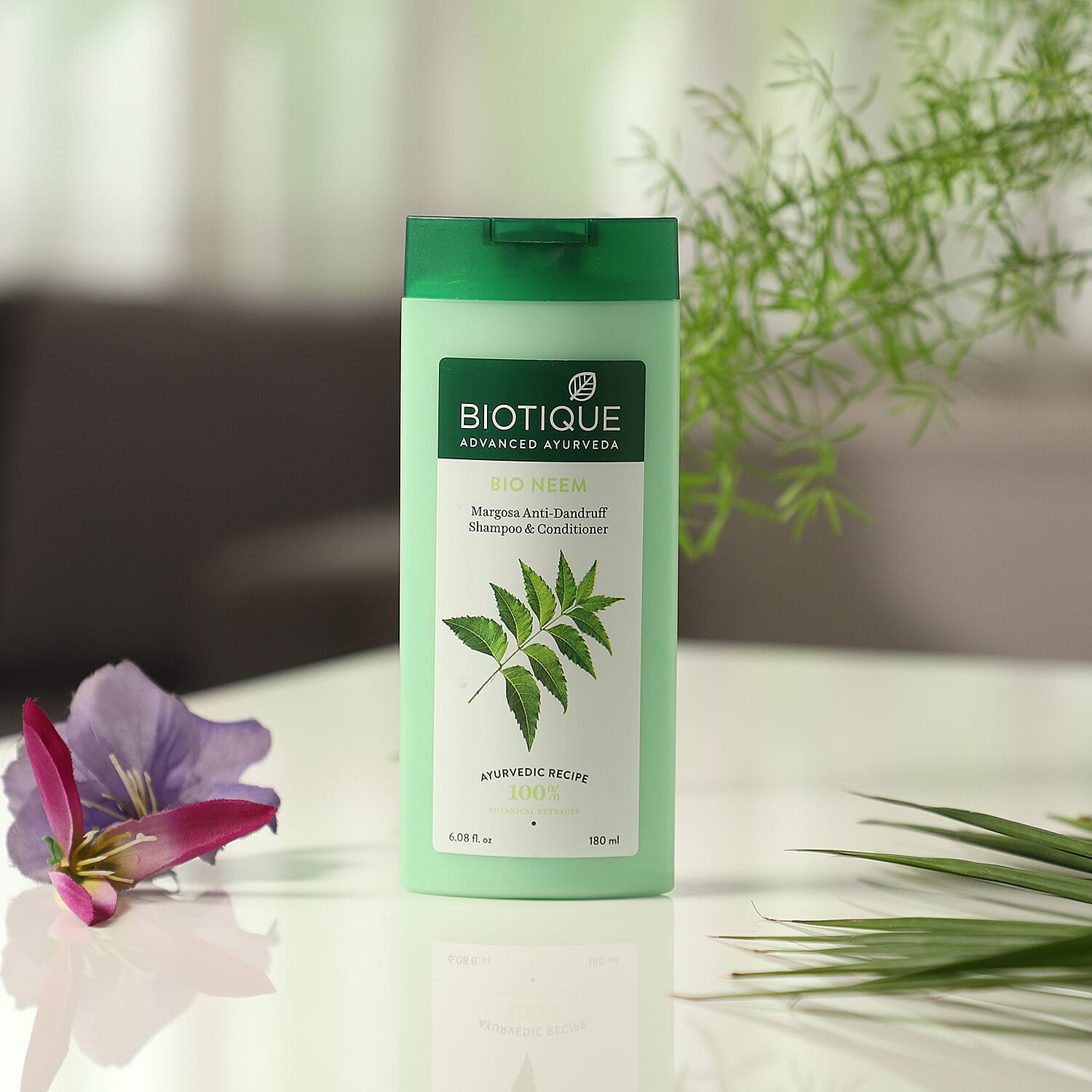 Biotique Bio Neem 100% Ayurvedic Margosa Anti-Dandruff Shampoo & Conditioner 180ml