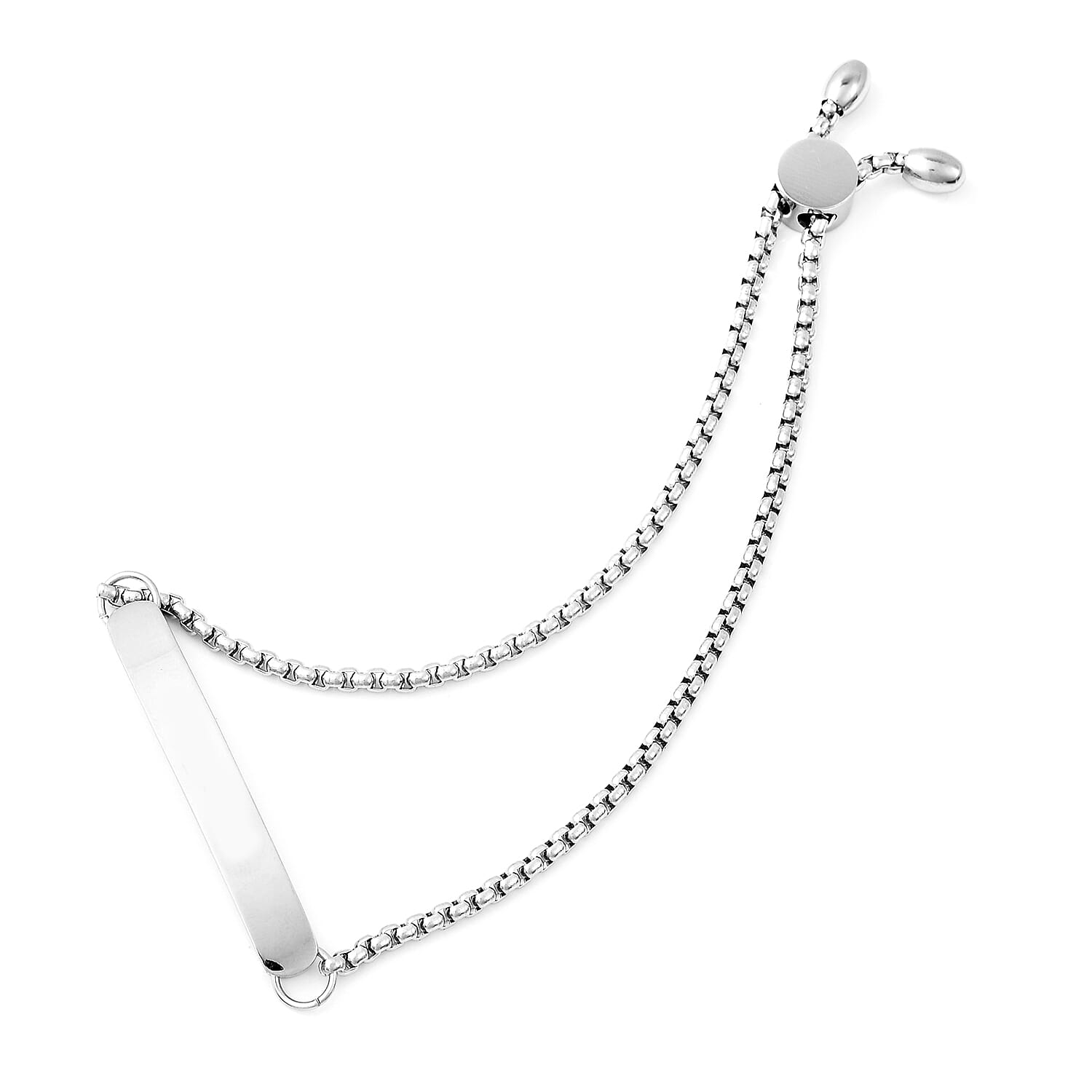 Bar Bolo Bracelet (Size 6-8) in Stainless Steel