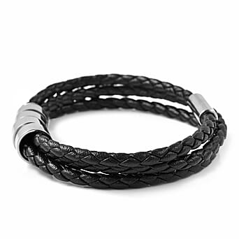 https://tjcuk.sirv.com/Products/36/2/3623474/Genuine-Leather-Braided-Bracelet-in-Stainless-Steel_3623474_3.jpg?w=342&h=342