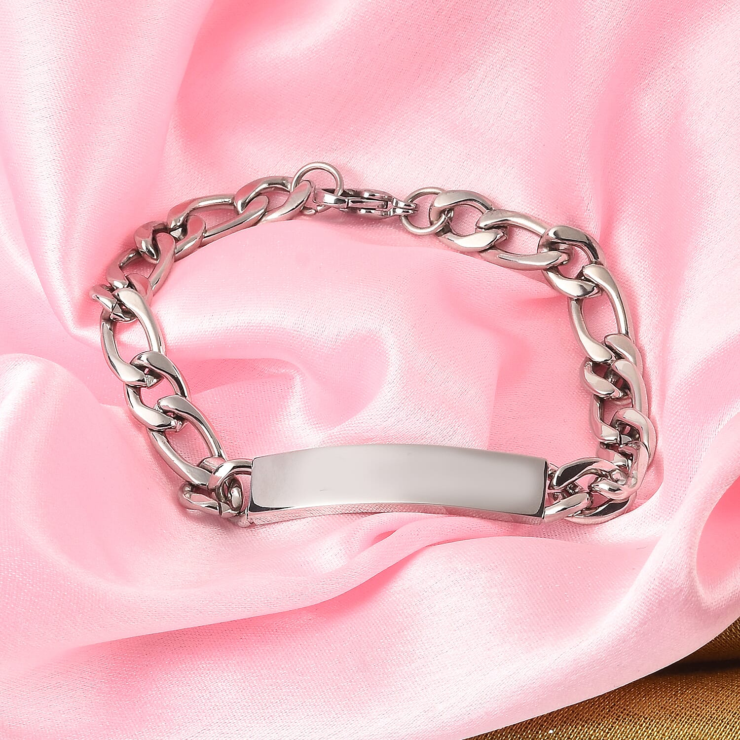 Engraved Bracelet (Size 7.25) in Stainless Steel