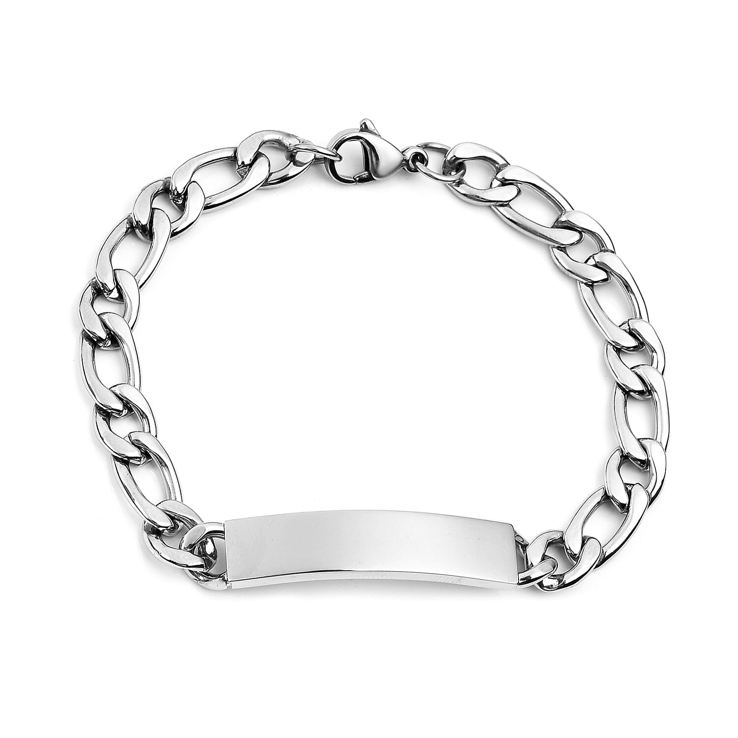 Engraved Bracelet (Size 7.25) in Stainless Steel