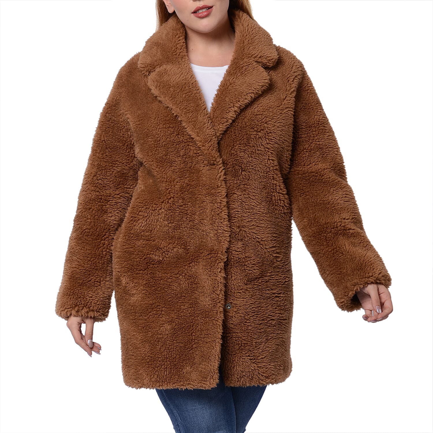 Reversible Winter Coat (Size 57x90cm) - Brown