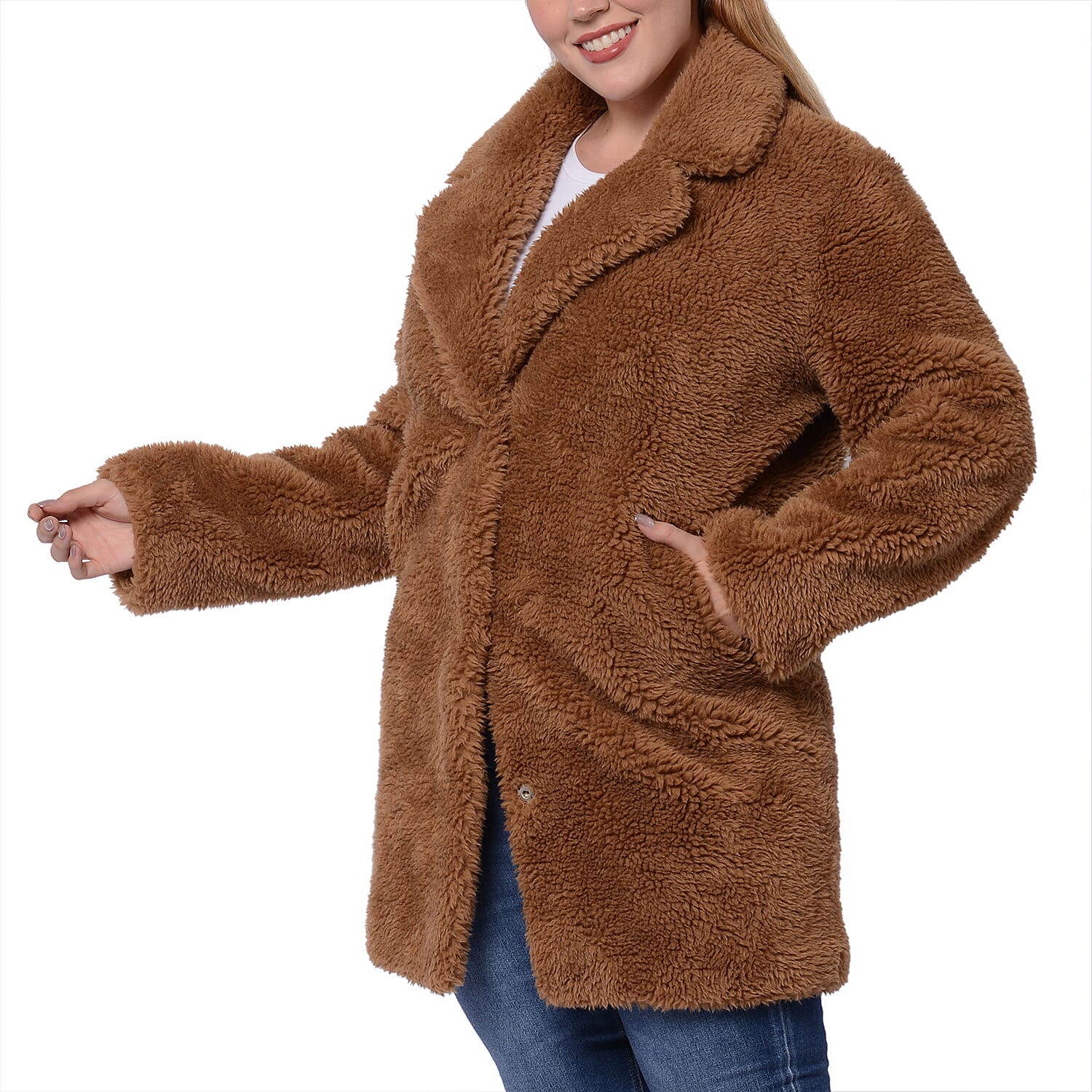 Reversible Winter Coat (Size 57x90cm) - Brown
