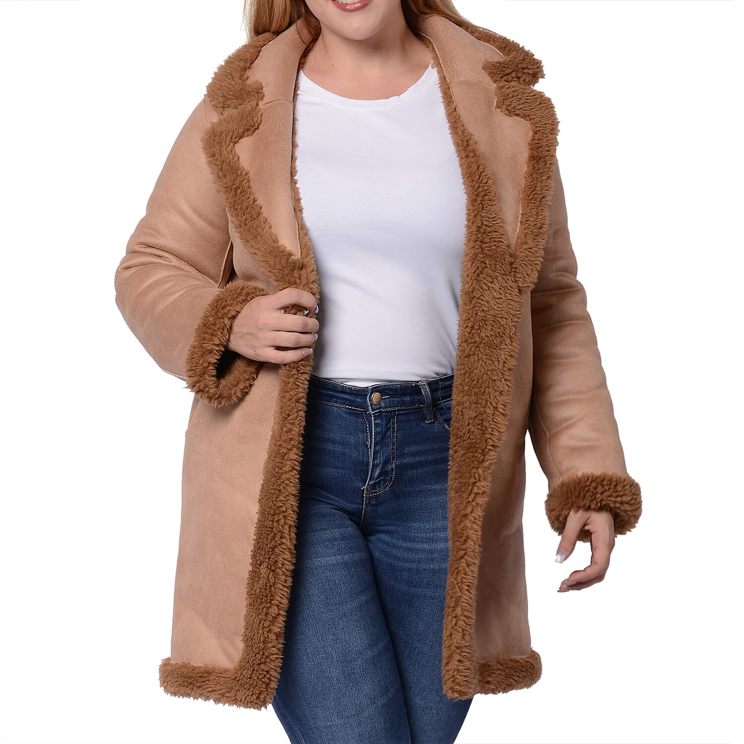 Reversible Winter Coat (Size 57x90cm) - Brown