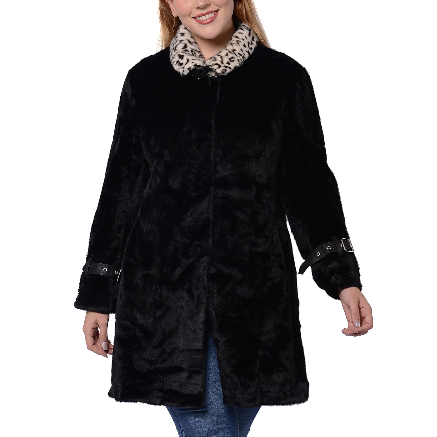 Close Out Deal Soft Winter Coat (Size 62x90cm) - Black