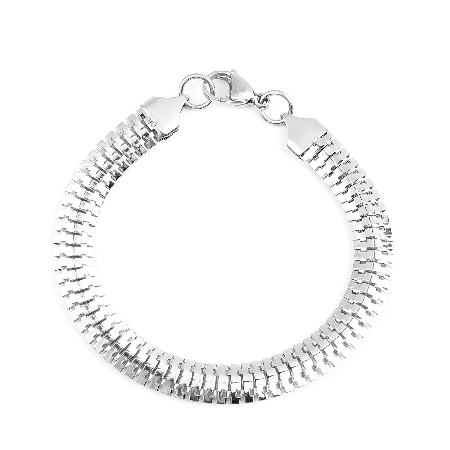 2 Piece Set - Necklace (Size 20) and Bracelet (Size 8) in Stainless Steel