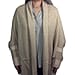 Kris Ana Coloured Border Cardigan One Size - Natural