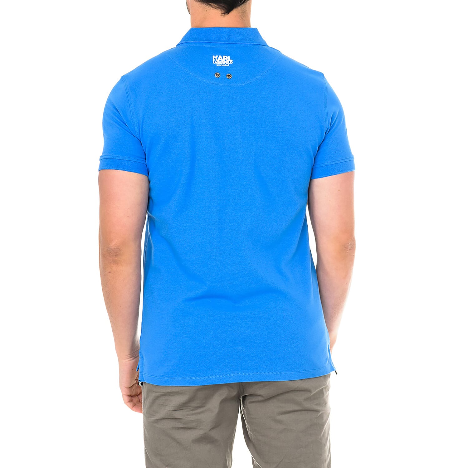 Karl Lagerfeld - Mens Basic Polo Short Sleeve - Blue Size S