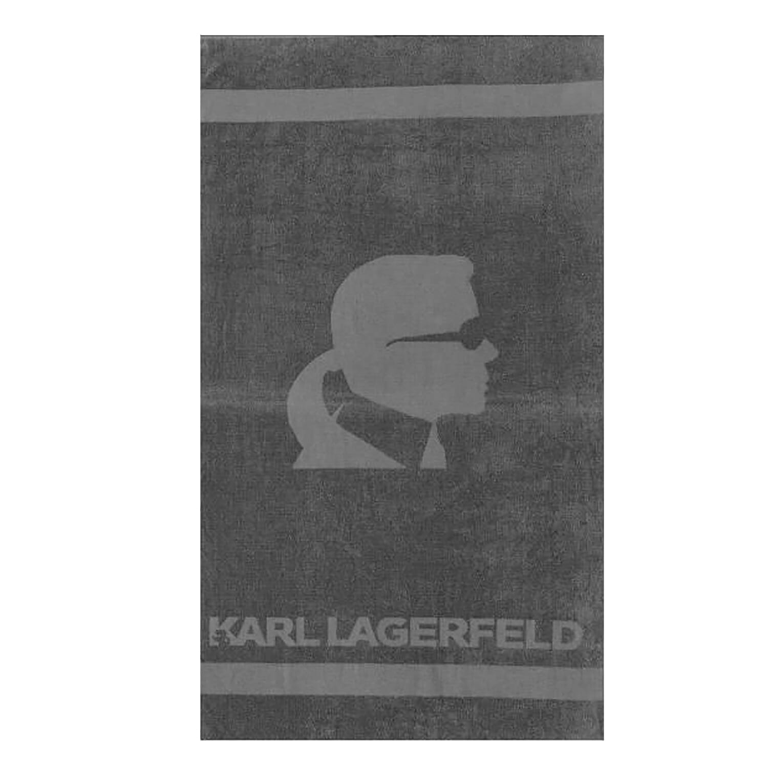 Karl Lagerfeld - Beach Towel With Beach Bag - Grey