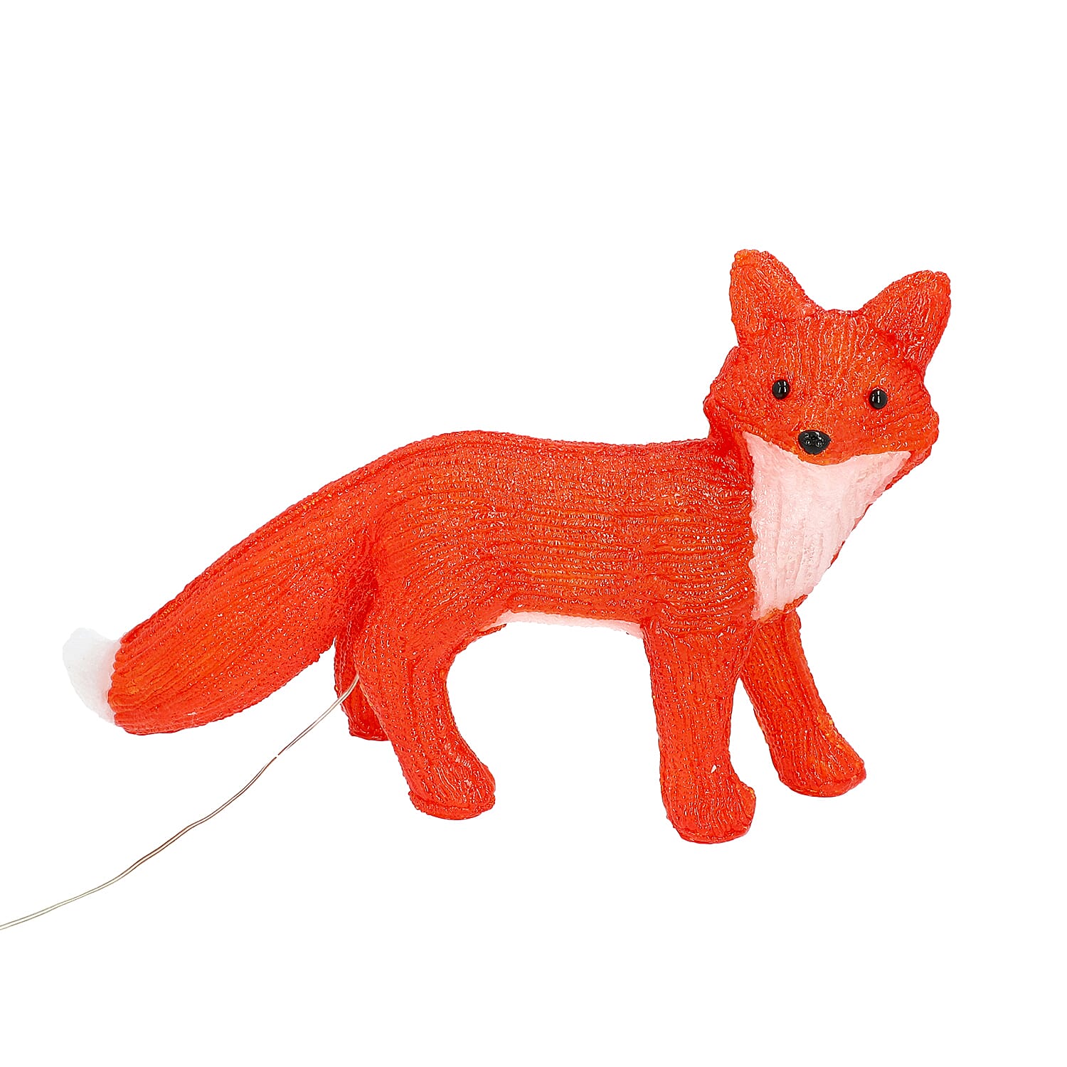 Indoor-Outdoor Decorative Fox Lamp with Multicolour Light (Size 53x30 Cm)