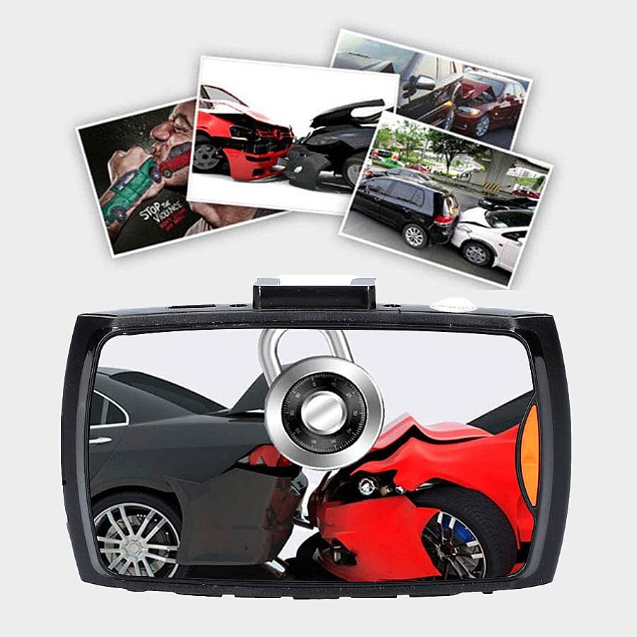 Dash Cam with 8GB TF Cards (Size 8x5x3 Cm) - Black