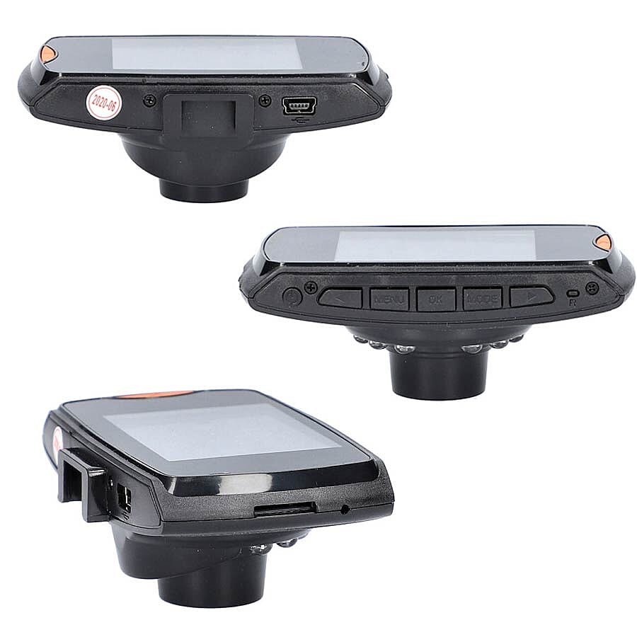 Dash Cam with 8GB TF Cards (Size 8x5x3 Cm) - Black