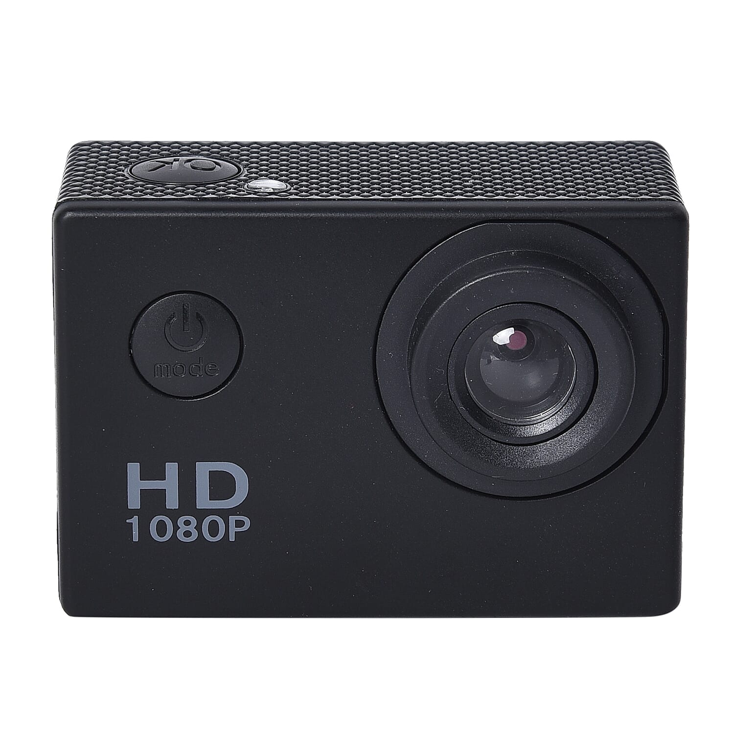 1080P HD TFT Screen Action Camera with 100 Degree Wide Angle - Black