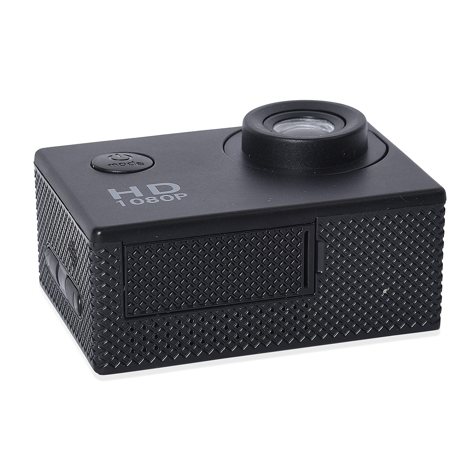 1080P HD TFT Screen Action Camera with 100 Degree Wide Angle - Black