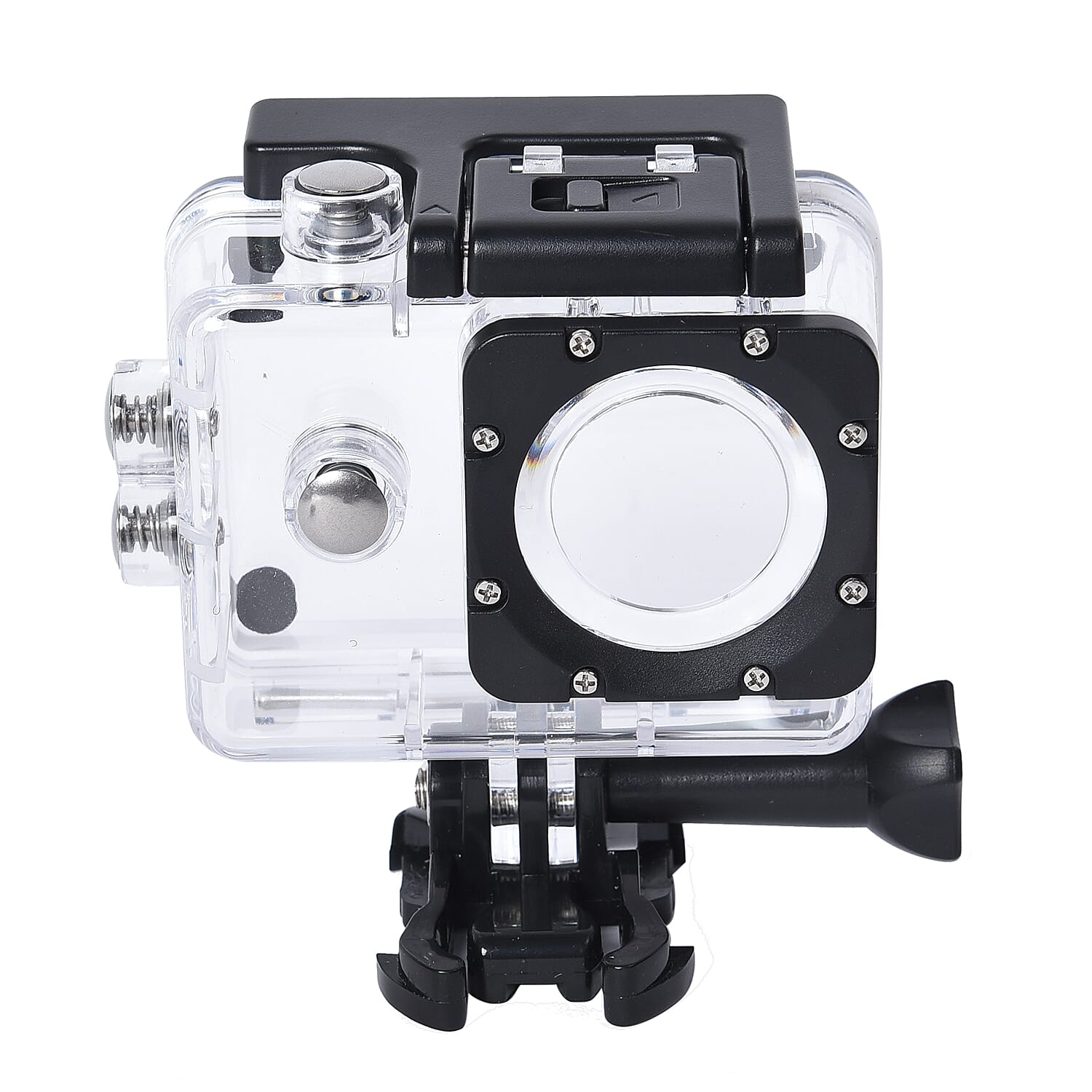 1080P HD TFT Screen Action Camera with 100 Degree Wide Angle - Black