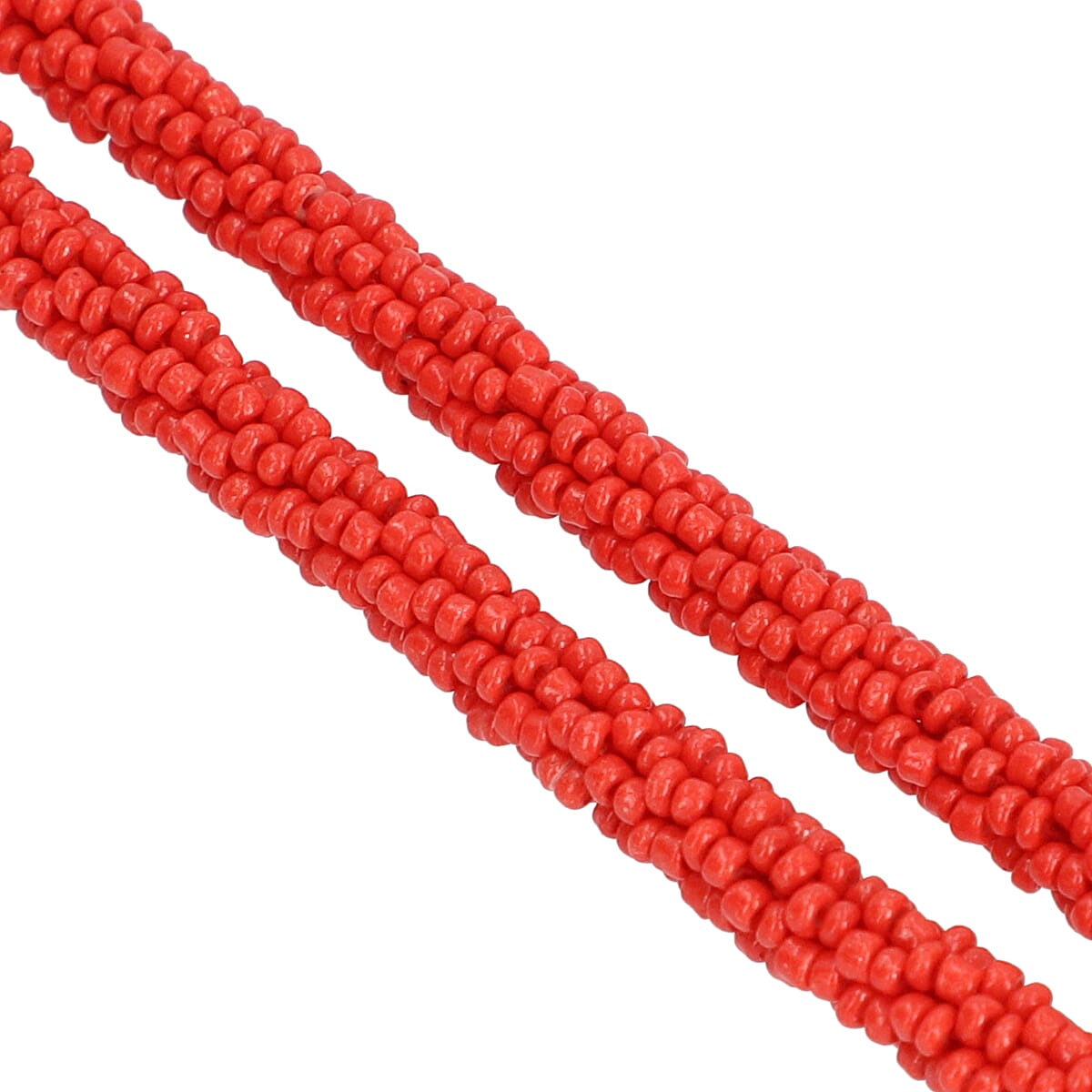 New Arrival- Endless Bead Necklace (Size 58) - Ruby Colour