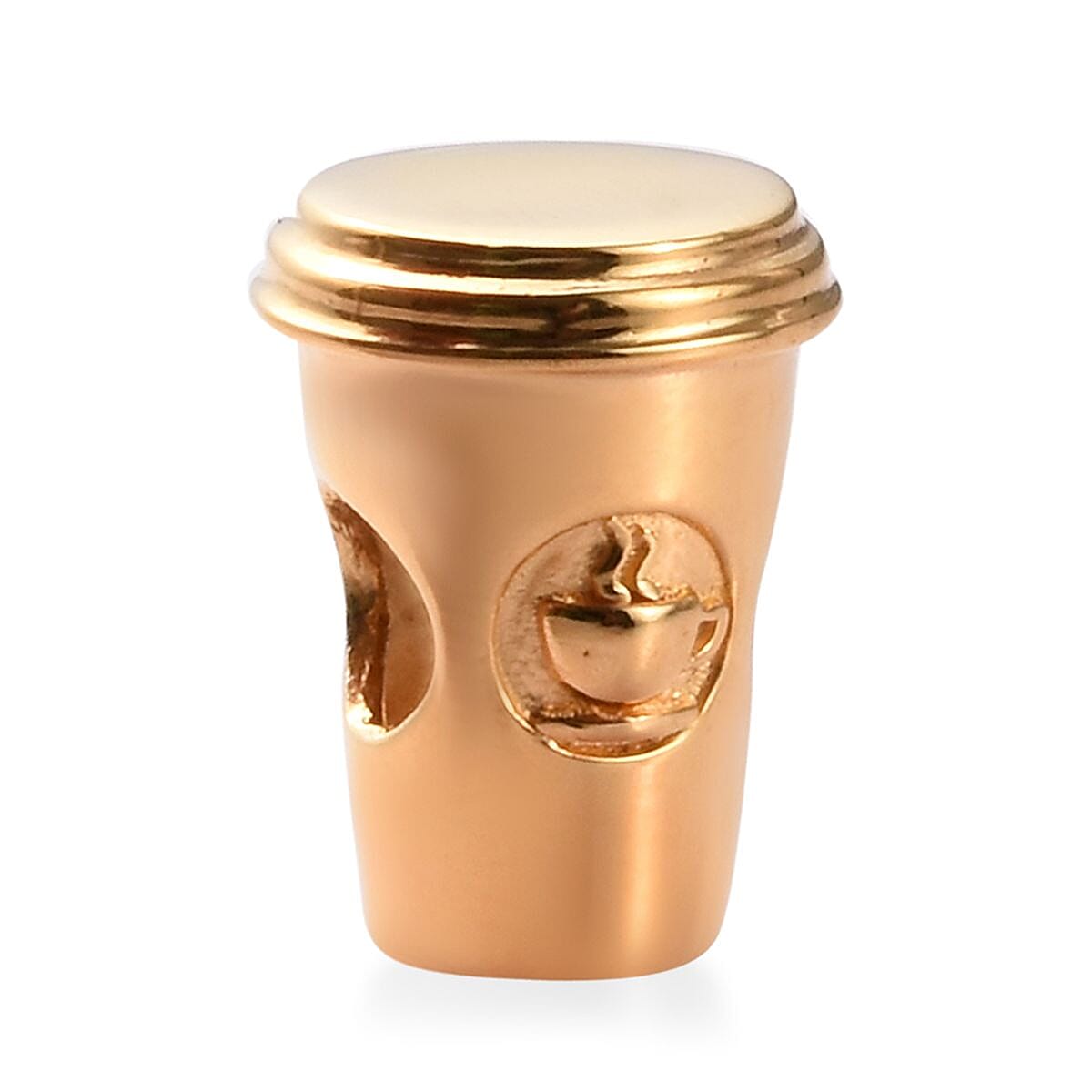 Charmes De Memoire - 14K Gold Overlay Sterling Silver Coffee Cup Charm