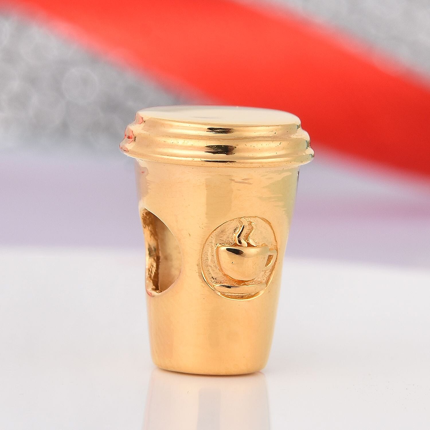 Charmes De Memoire - 14K Gold Overlay Sterling Silver Coffee Cup Charm