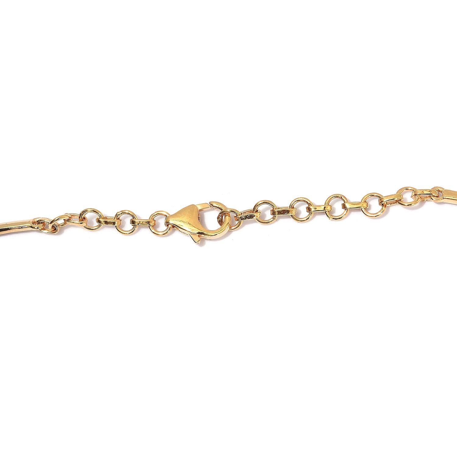 AA Arizona Sleeping Beauty Turquoise Draping Necklace (Size 18 with Extender) in 14K Gold Overlay Sterling Silver 12.00 Ct, Silver wt 29.00 Gms