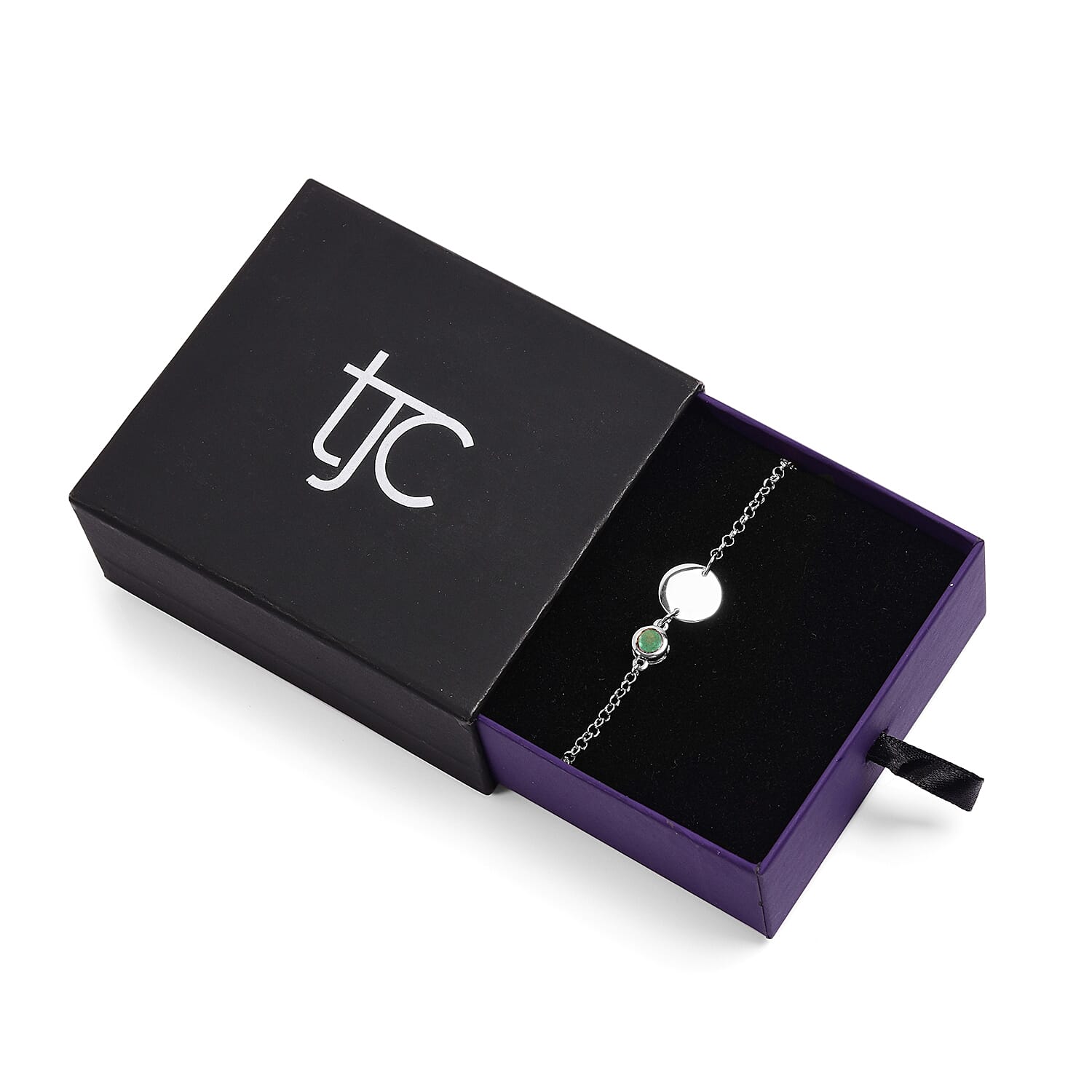 Kagem Zambian Emerald Bracelet (Size 4.5 With 1 Inch Extender ) in Platinum Overlay Sterling Silver