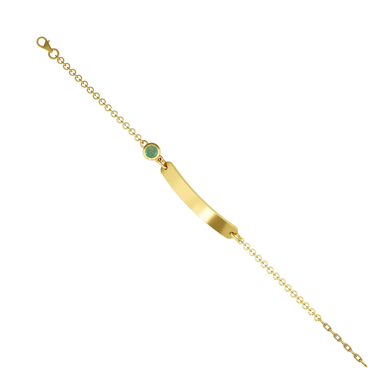 Masoala Sapphire (FF) Bracelet (Size 7.5) in 14K Gold Overlay Sterling Silver