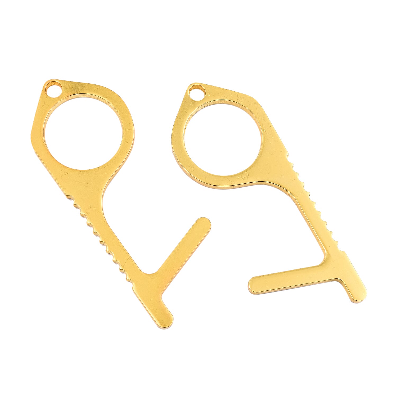 2 Piece Set- Contactless EDC Door Opener Keychain