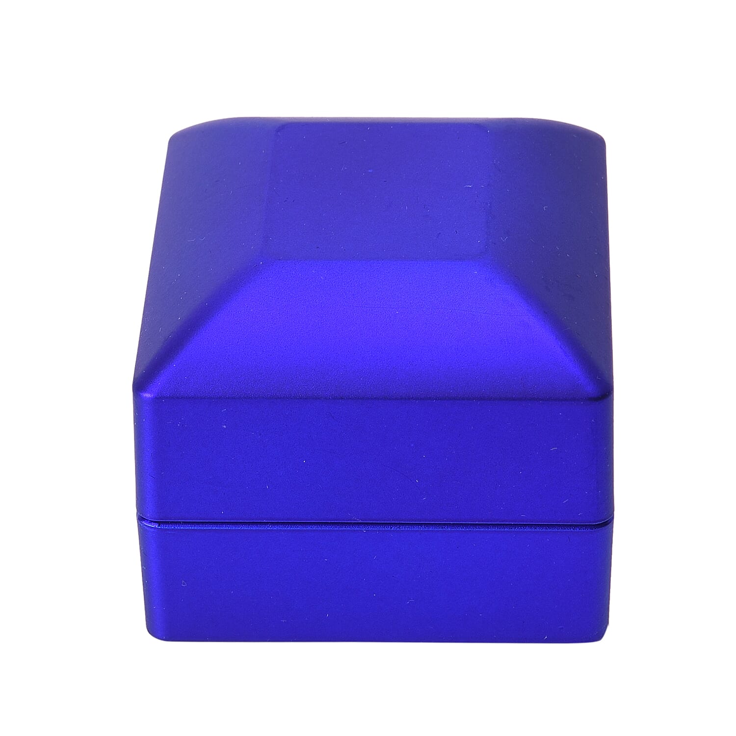 Stocking Filler Gift Idea - Solid Blue Colour Ring Box with LED Light (Size 6.3x6x5 Cm)