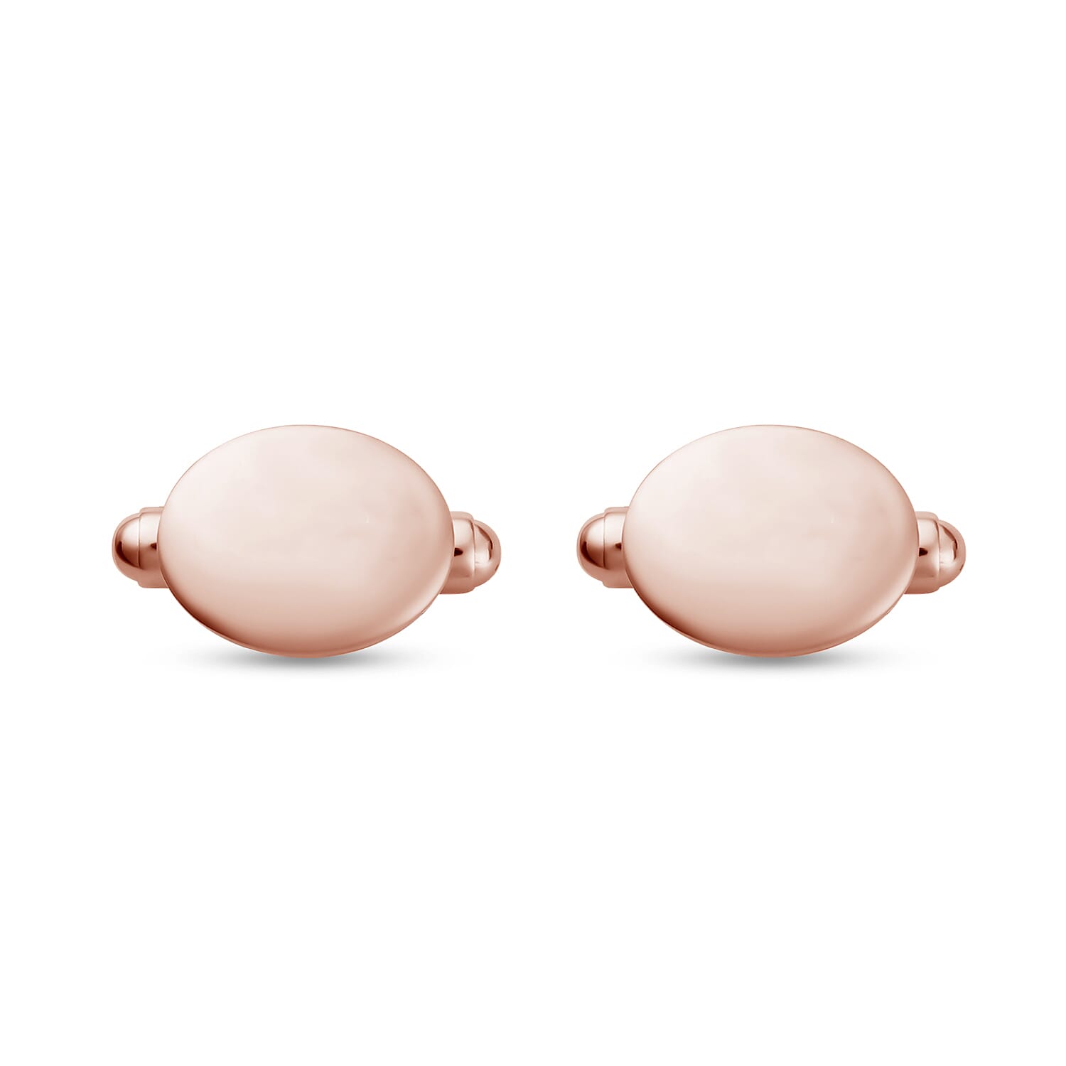 Rose Gold Overlay Sterling Silver Cufflinks