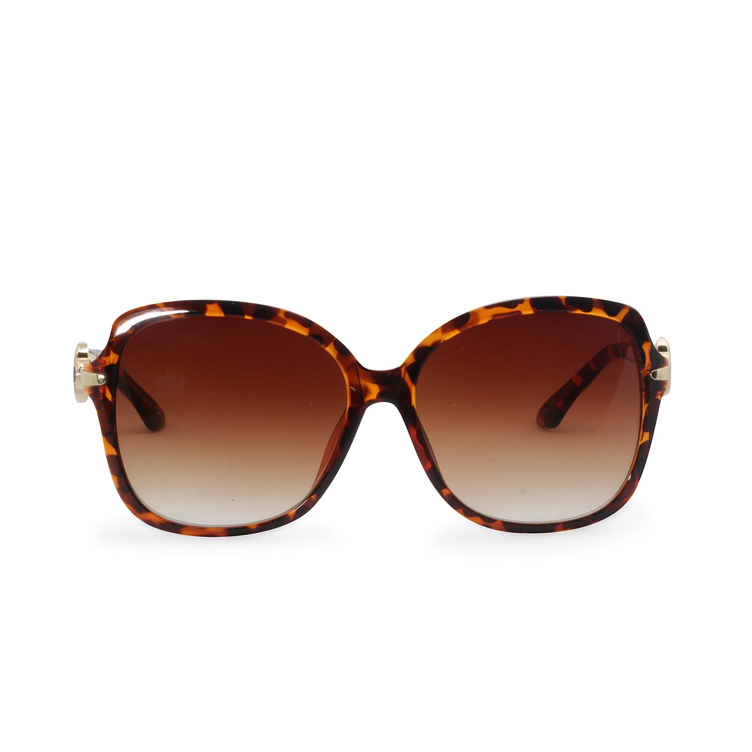 Leopard Print Fashion Sunglasses for Women - Brown Square