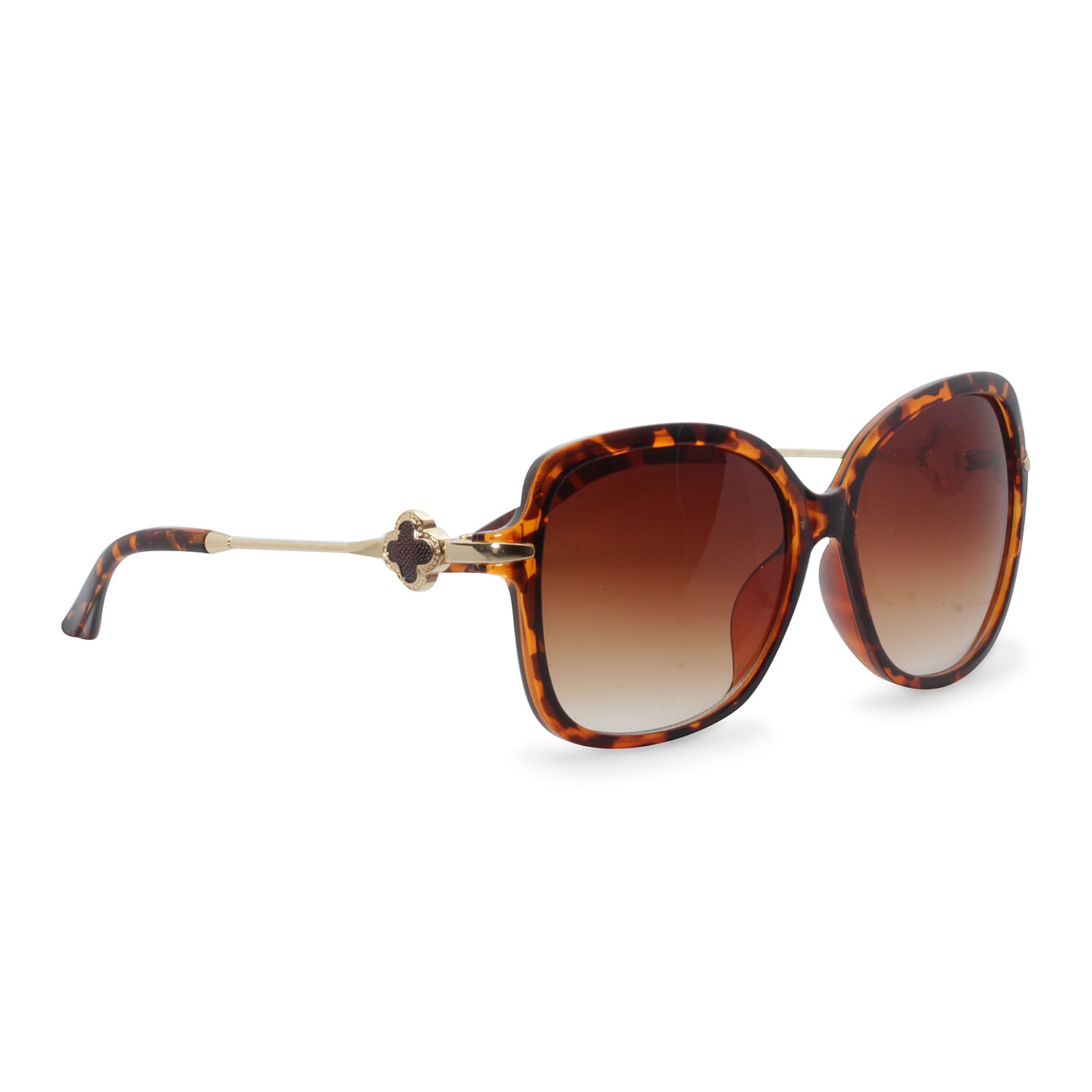 Leopard Print Fashion Sunglasses for Women - Brown Square