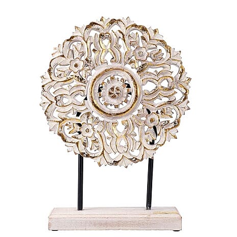 NAKKASHI - Hand Carved Decorative Sculpture - Antique