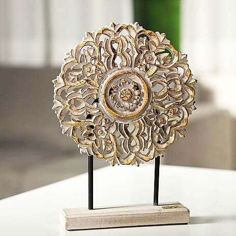 NAKKASHI - Hand Carved Decorative Sculpture - Antique