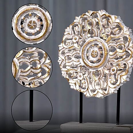 NAKKASHI - Hand Carved Decorative Sculpture - Antique