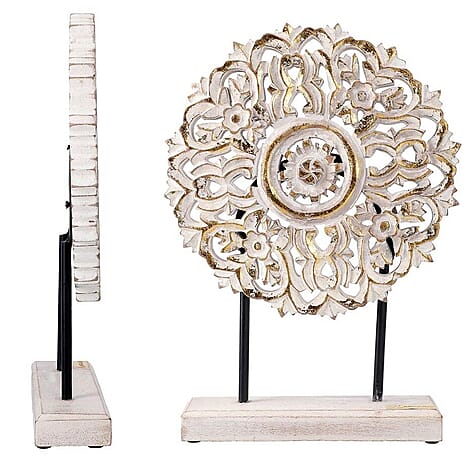 NAKKASHI - Hand Carved Decorative Sculpture - Antique